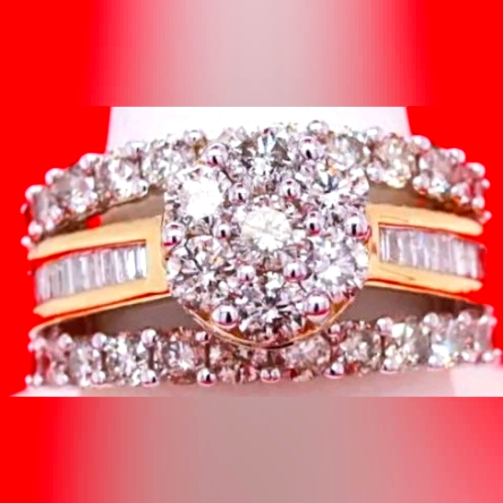 Size 7, 3kt Guinue diamond Ring